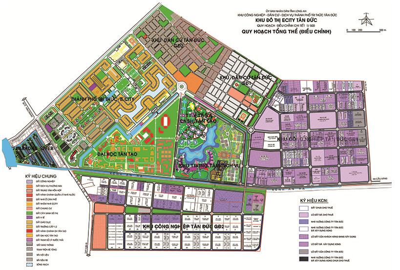 Lập quy hoạch chi tiết tỷ lệ 1/2000 KCN Tân Đức