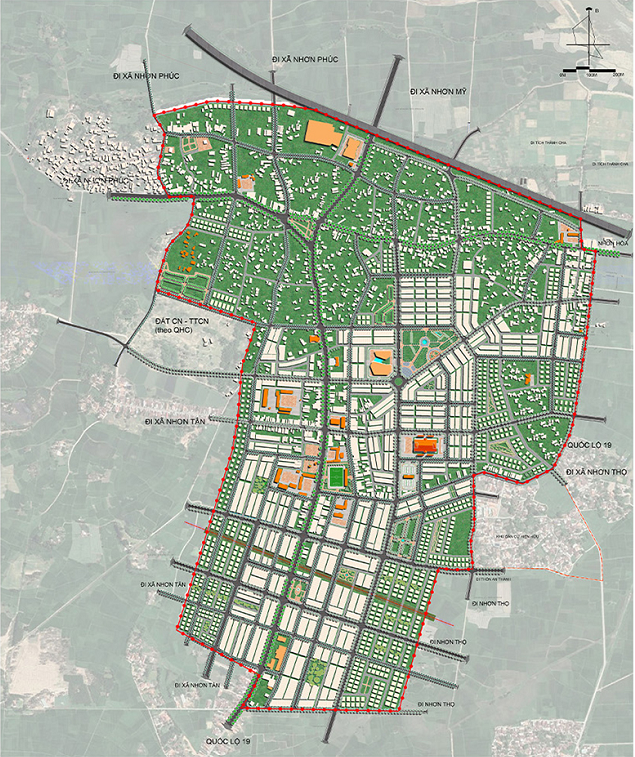 Quy hoạch phân khu tỷ lệ 1/2000  khu vực Nhơn Lộc, thị xã An Nhơn, tỉnh Bình Định