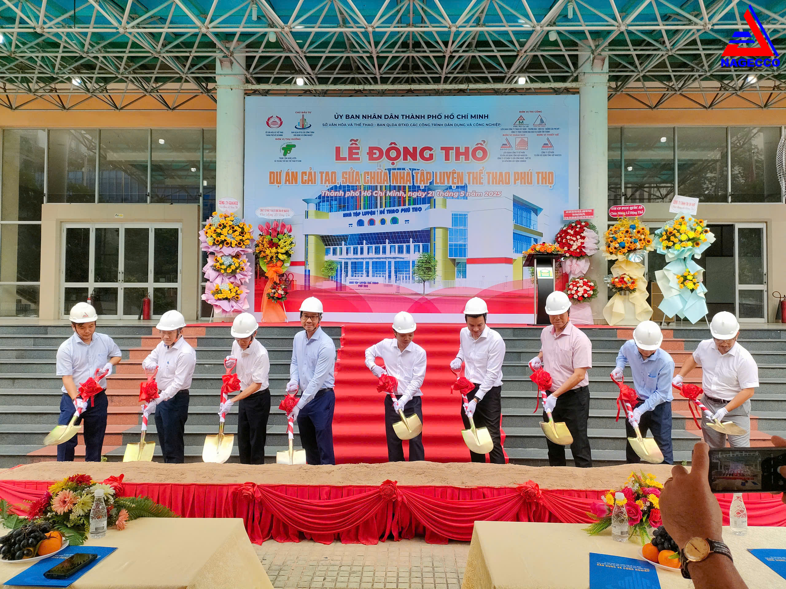 Lễ động thổ dự án Cải tạo, sửa chữa Nhà tập luyện Thể thao Phú Thọ