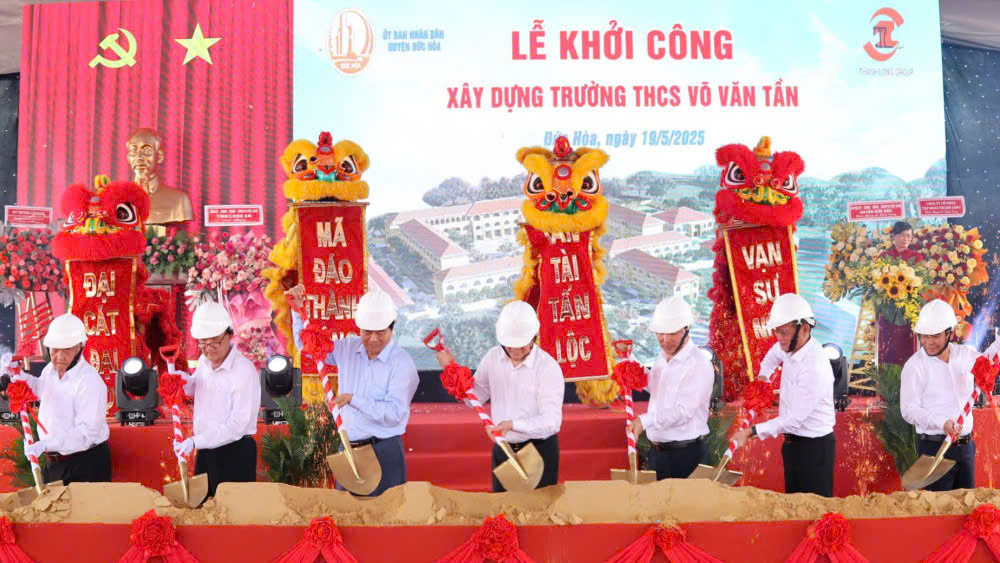 Lễ khởi công xây dựng Trường THCS Võ Văn Tần