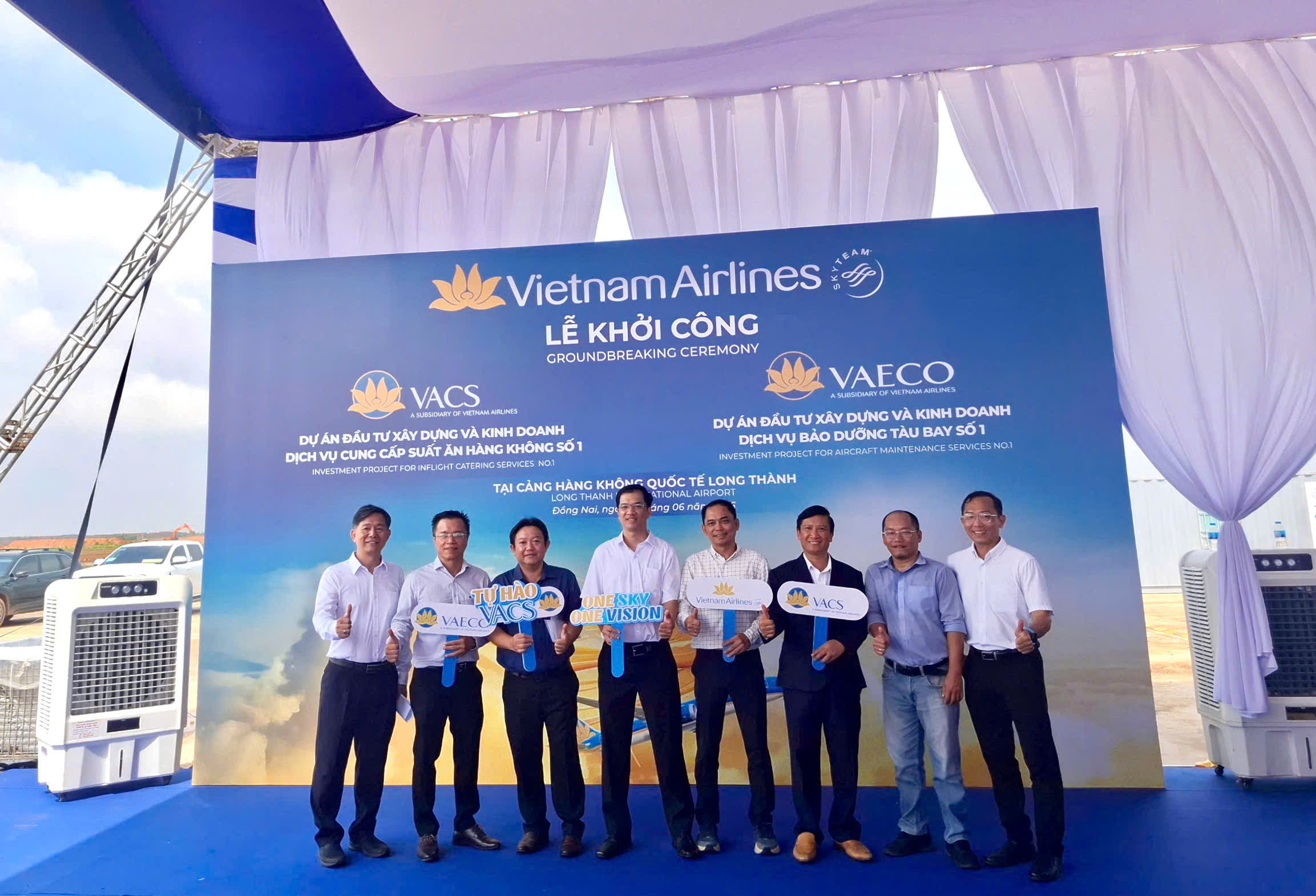 LỄ KHỞI CÔNG DỰ ÁN ĐẦU TƯ XÂY DỰNG VÀ KINH DOANH DỊCH VỤ BẢO DƯỠNG TÀU BAY SỐ 1 TẠI CẢNG HÀNG KHÔNG QUỐC TẾ LONG THÀNH