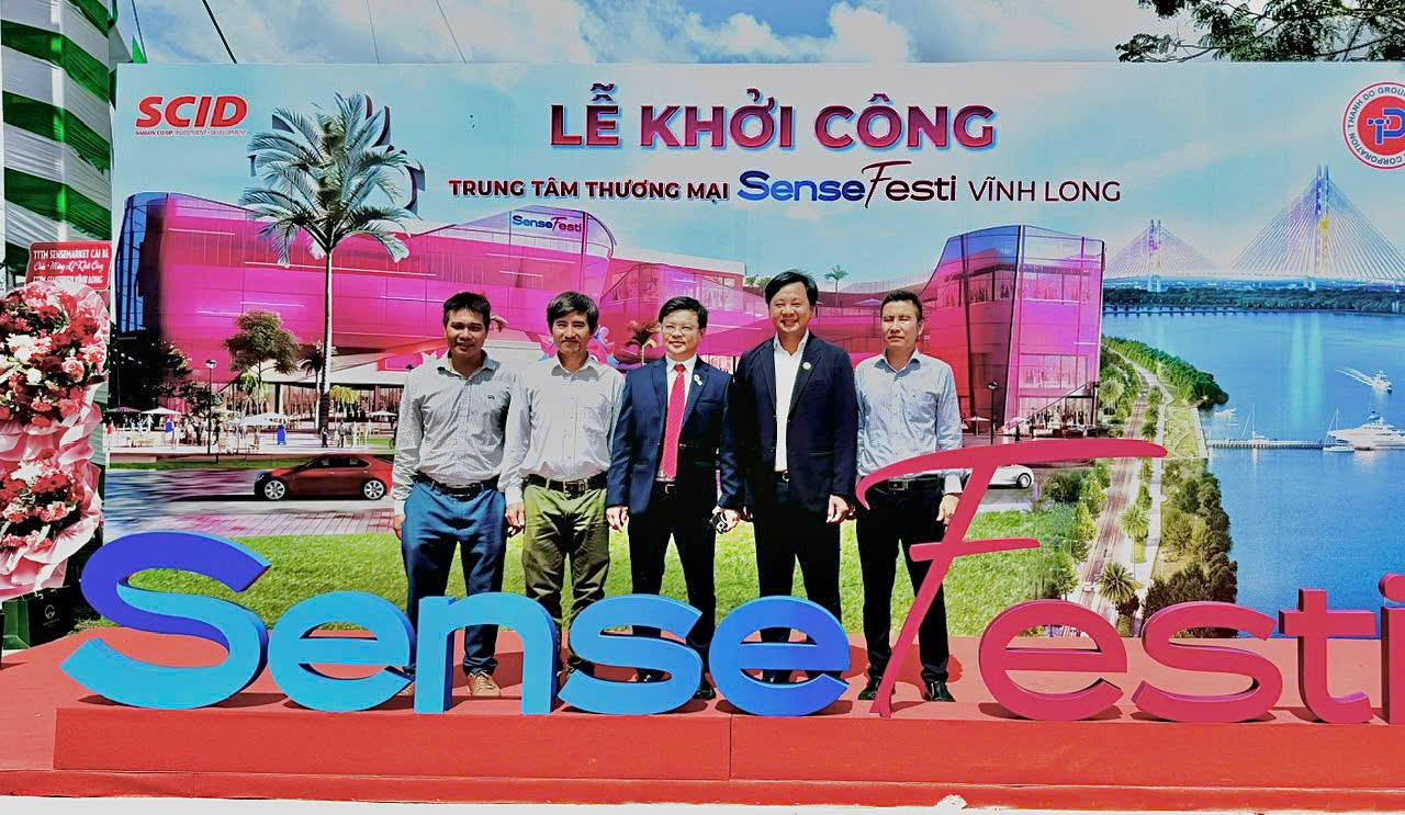 LỄ KHỞI CÔNG DỰ ÁN TRUNG TÂM THƯƠNG MẠI SENSE FESTI VĨNH LONG