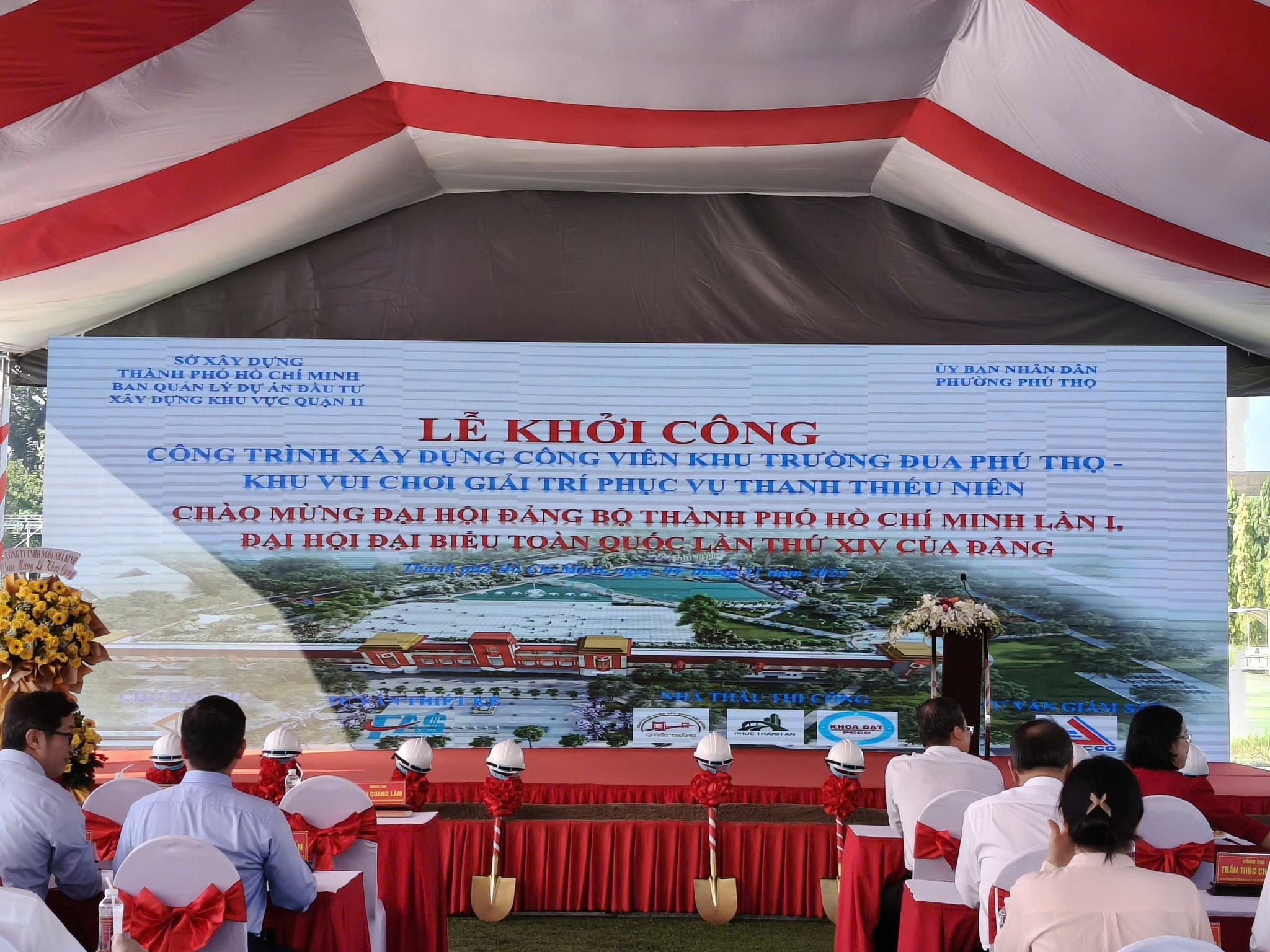 Lễ khởi công Công trình xây dựng công viên khu trường đua Phú Thọ