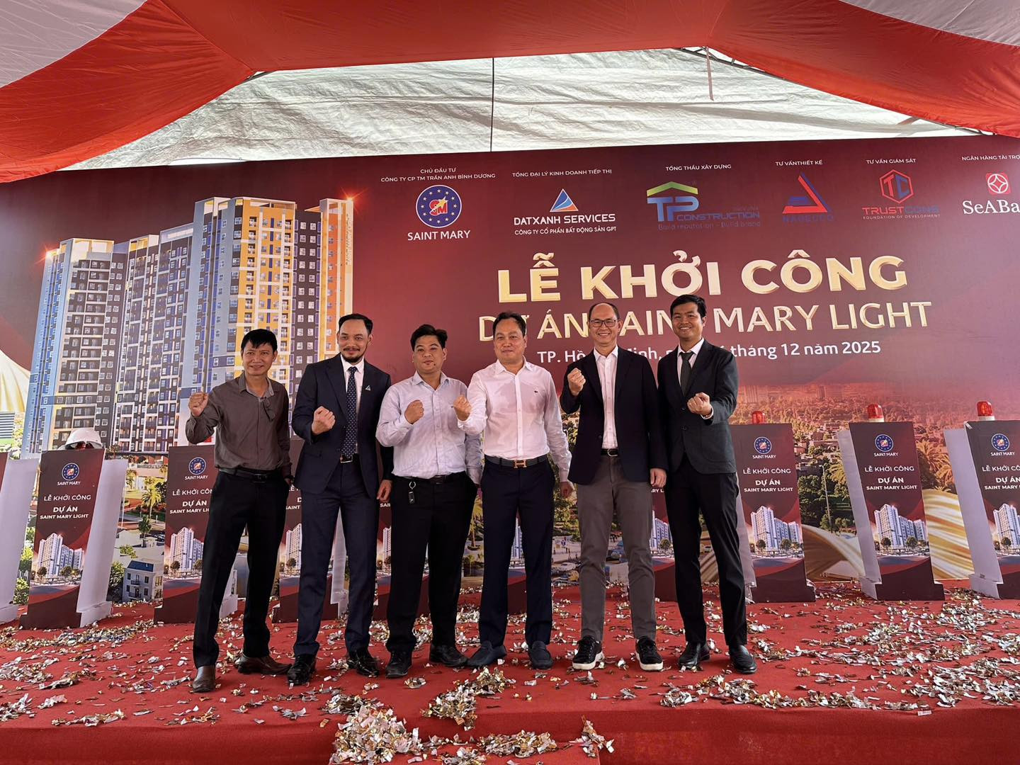 LỄ KHỞI CÔNG SAINT MARY LIGHT – KHU NHÀ Ở TRẦN ANH BẾN CÁT