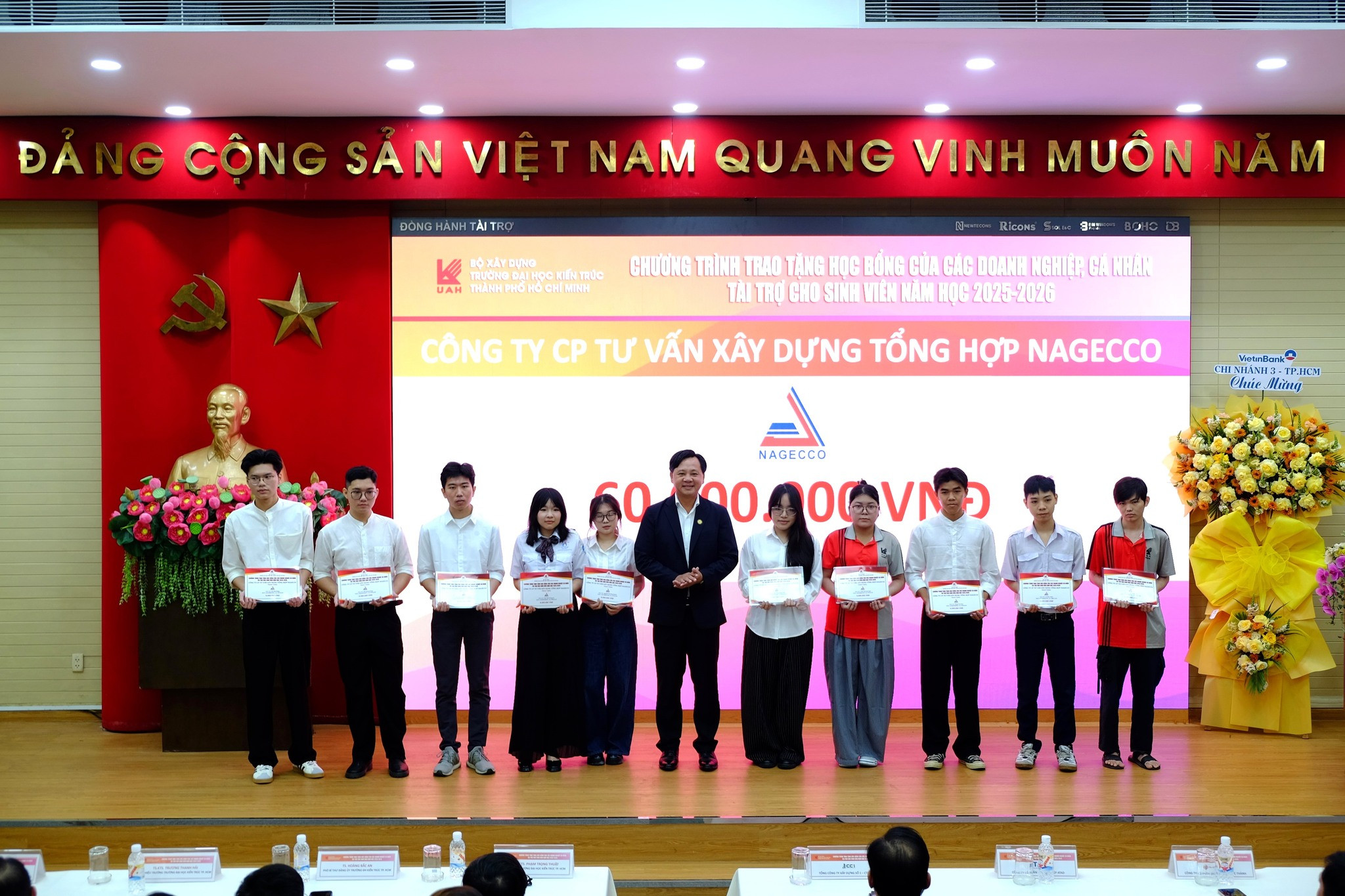 NAGECCO TRAO TẶNG HỌC BỔNG CHO SINH VIÊN KIẾN TRÚC NĂM HỌC 2025-2026