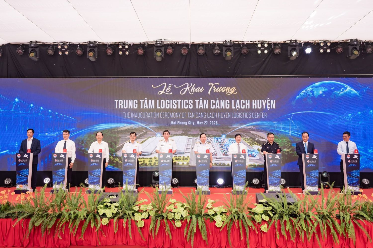 DỰ ÁN TRUNG TÂM LOGISTICS TÂN CẢNG LẠCH HUYỆN TẠI HẢI PHÒNG ĐÃ CHÍNH THỨC KHAI TRƯƠNG
