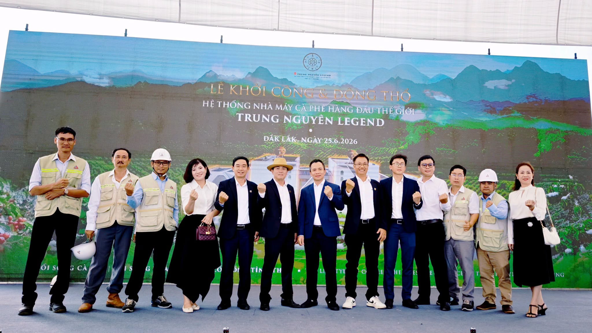 KHỞI CÔNG DỰ ÁN NHÀ MÁY CÀ PHÊ TRUNG NGUYÊN LEGEND TẠI ĐẮK LẮK