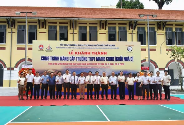 LỄ KHÁNH THÀNH CÔNG TRÌNH NÂNG CẤP TRƯỜNG THPT MARIE CURIE – KHỐI NHÀ C